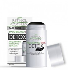 Maschera Viso Stick Detox Levigante Carbone Vegetale Retinol Complex