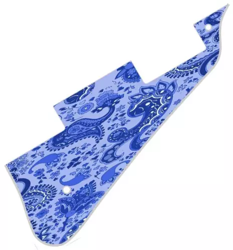 Pickguard Pick Guard  Compatible with Gibson Les Paul Guitar Paisley Blue