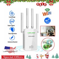 1200Mbps WiFi Range Extender Repeater Wireless Amplifier Router Signal Booster