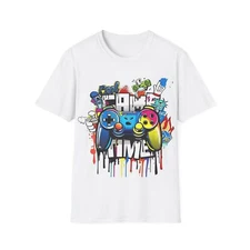 Game Time Unisex T-Shirt, Gamer Shirt, Gaming Tee, Video Game Top, Casual Gamer