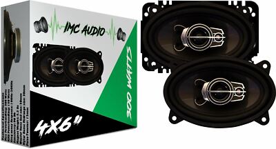 IMC AUDIO IMC46 4''x6'' 300W 2-Way Car Coaxial Audio Speakers Pair