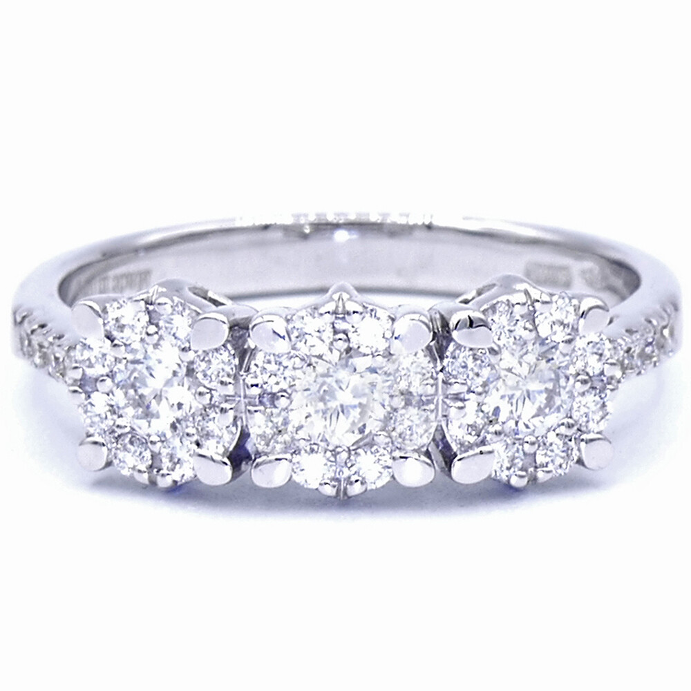 Bague Solitaire Davite & Delucchi En Or Blanc Avec Diamant, Modèle AA0309 – Neuve Avec étiquettes