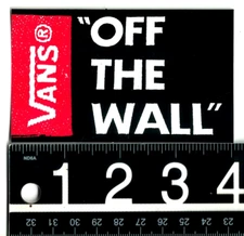 Vans Off The Wall Sticker 4 in x 2.4 in Multicolor Skate Surf Snow Decal