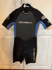 O  Neill Shorty Child / Youth Size 12 Wetsuit Black Short Sleeve Vtg Made in USA