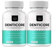 Denticore Dental & Oral Health Support Dietary Supplement (120 Capsules) 2-Pack