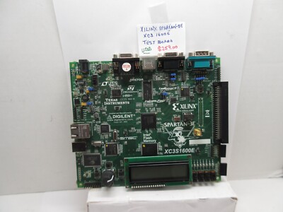 XILINX SPARTAN-3E XCS 1600E FPGA DEVELOPMENT BOARD, PRE OWNED