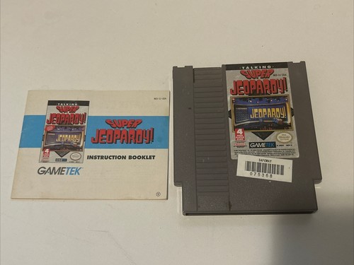 Super Jeopardy (Nintendo Entertainment System, 1991)(GAME AND MANUAL)(TESTED)