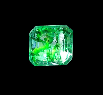 16.90 Ct Natural Colombia Green Emerald EGL Certified Emerald Cut Gemstone OPK