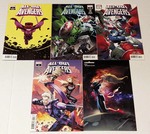 All-Out Avengers 1 2 3 4 5 Marvel Comics Captain America Iron Man Spider-Man