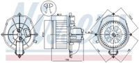 Nissens 87518 Interior Blower For CitroËN Peugeot
