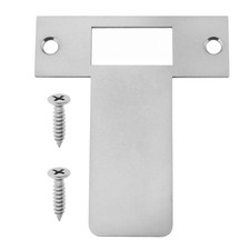 3Pcs Long Lipped Striking Plate with Screws Stainless Steel Door Latches for