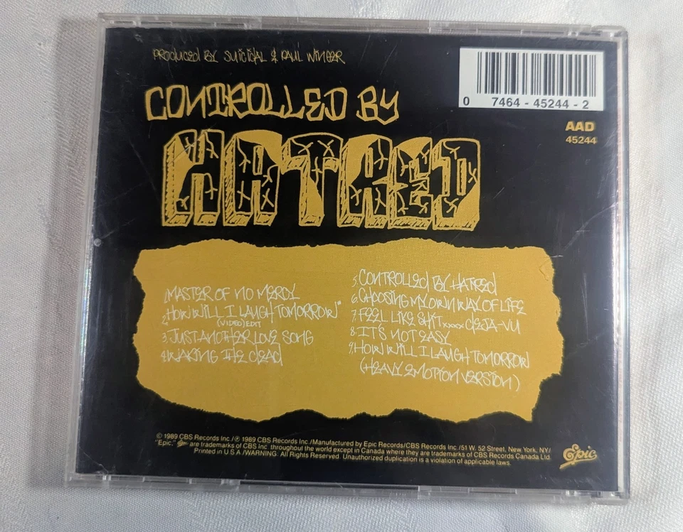 Suicidal Tendencies - Controlled by Hate/Feel Like Shit/Deja Vu - CD - 1989 Foto 2 de 3