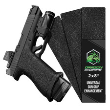 Rubber Grip Tape for Guns, 1 Pack 3Pcs Black Universal Non-Slip Tactical Gun G