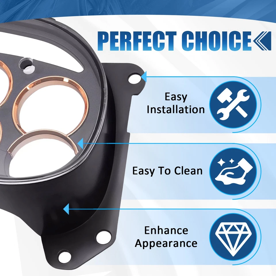 Gauge Cluster Lens Cover For GMC Sierra Chevy Silverado 2003 2004 2005 2006 2007 - Image 4 of 4