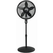 Lasko 1843 Remote Control Cyclone Pedestal Oscillating Floor Fan - Black