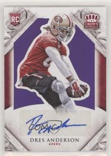 2015 Panini Crown Royale Rookie Signature Purple 23/25 Dres Anderson Auto 03q7