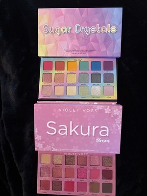 Violet Voss Set Of 2 Palettes Sugar Crystals & Sakura Blossom New W/Box