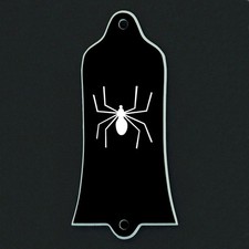 GUITAR TRUSS ROD COVER - Custom Engraved - Fits USA GIBSON - SPIDER Black