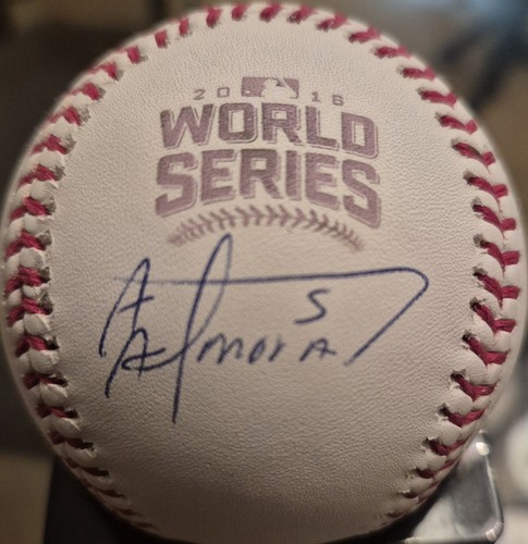 Albert Almora signiert 2016 World Series Baseball Autogramm Cubs - Bild 1 von 2