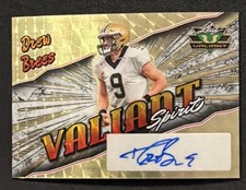 Marketplace image: 2025 Leaf Signature Series DREW BREES Saints Valiant SUPERFRACTOR AUTO 1/1