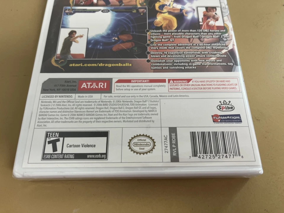 Dragon Ball Z: Budokai Tenkaichi 2 - Nintendo Wii, New & Sealed - Image 3 of 4