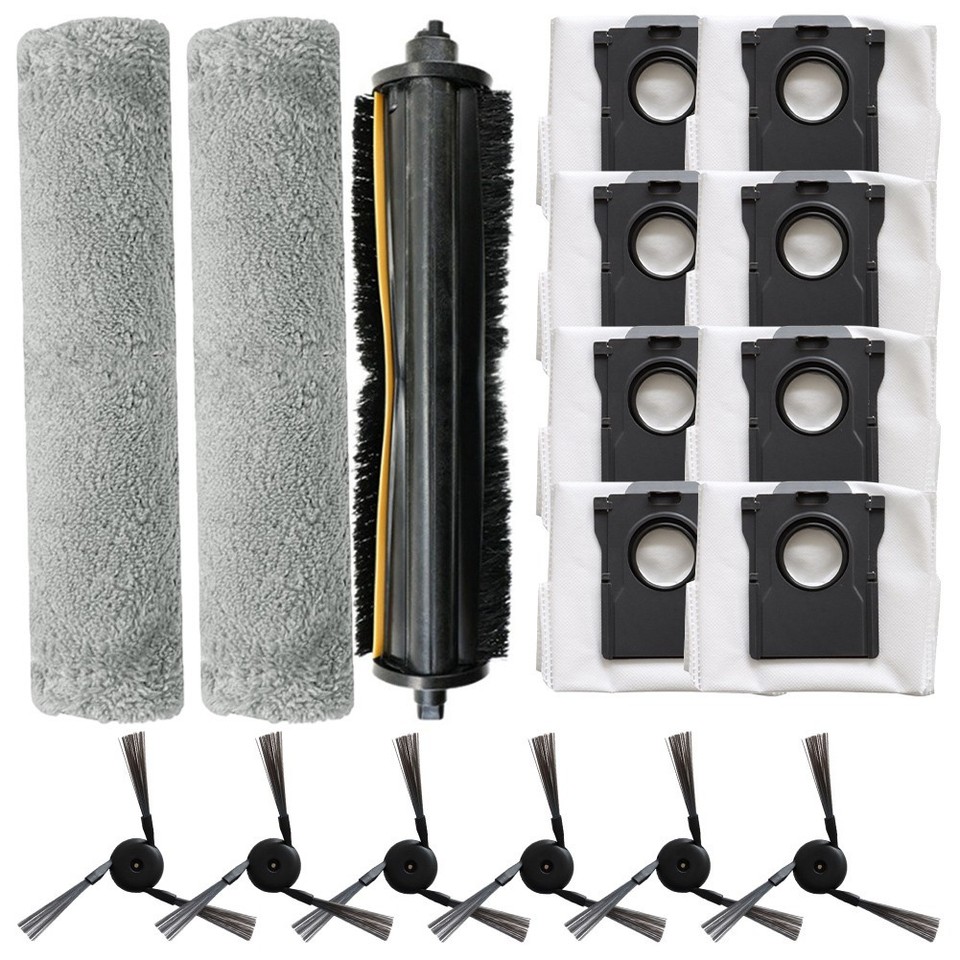 Komplettes Bürsten-Set Für Mova Staubsauger - Hauptbürste + Seitenbürsten + Wischtuch