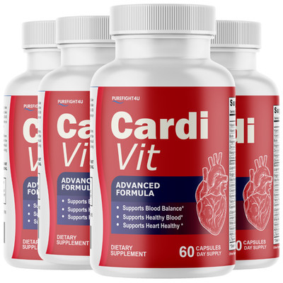 CardiVit Blood Health Support Supplement - Cardi Vit -  4 Bottles