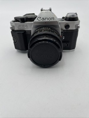Canon AE-1 Silver / Lens Canon 50mm f1:1.8 Film Camera | eBay