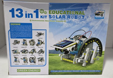 NIB - Green Energy 13 In 1 Educational Solar Robot Kit Ages 10 