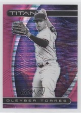2021 Panini Chronicles Titan Pink Pulsar Prizm Gleyber Torres #24 01ba