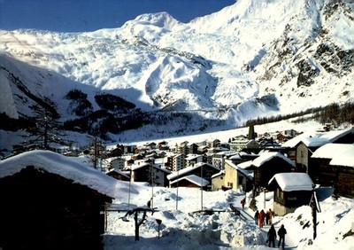 Saas Fee, Switzerland - Alphubel, 1790m Postcard