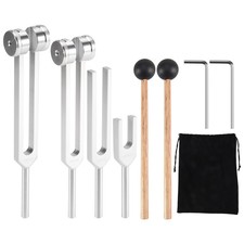 Tuning Fork Set 128Hz, 136.1Hz, 512Hz,4096Hz of Tuning Forks with Reflex4393
