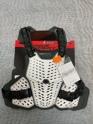 Troy Lee Rockfight CE Chest Protector White | XS-SMALL
