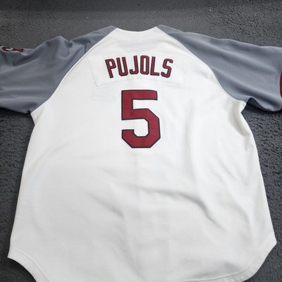 St. Louis Cardinals Jersey Mens XL White MLB Baseball Nike Pujols