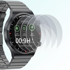  Screen only 4 Pack Tempered Glass Screen Protector for Round Watch 38mm 9H