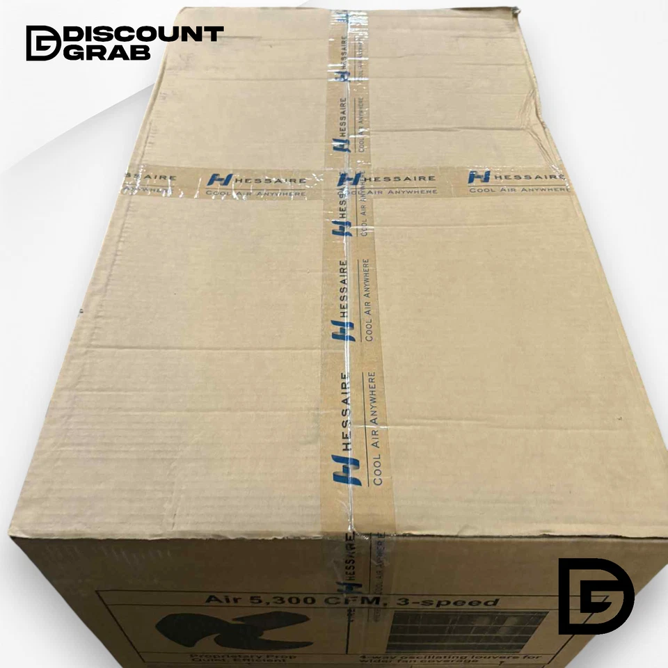 Enfriador de aire evaporativo portátil de 3 velocidades Hessaire 5.300 CFM (enfriador de pantano) Foto 4 de 4