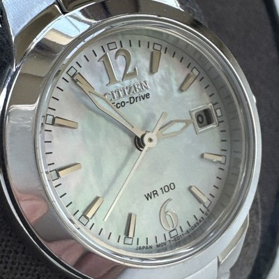 Citizen Silhouette Eco-Drive MOP Dial Ladies Watch EW1670-59D