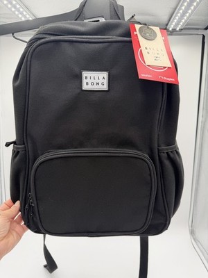 Billabong Stash It Laptop Backpack Large Black NWT School Travel Bag