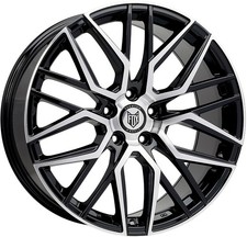 Alloy Wheels 20" Fox BMA Black Polished Face For Lexus LS 600h [Mk4] 06-17