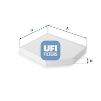 UFI 53.153.00 Innenraumfilter FüR Audi A4 B8 A5 Q5 Macan 1.8-4.2 06.07- Porsche