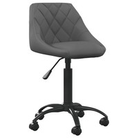 Vidaxl BüRostuhl Dunkelgrau Samt Neu