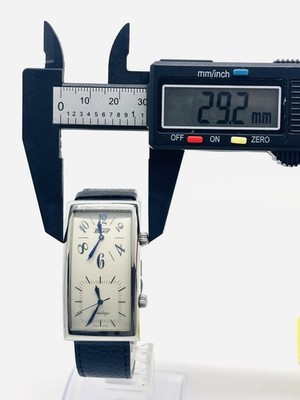 Near Mint] Tissot Z182/282 Silver White Banana Dual Time Zone Qz