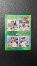 2026 Topps Heritage Rookie Infielders #377 Chrome Green Refractor /99 