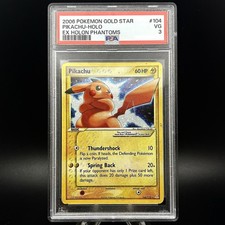 Pokemon Pikachu Gold Star EX Holon Phantoms Holo Ultra Rare #104 PSA 3 on eBay