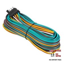 35FT Trailer Wiring Harness Kit, 4 Wire, Color Coded Wishbone Style, 35FT 4 Way