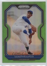2021 Panini Prizm Tier III Lime Green Prizm 17/125 Sandy Koufax #241 HOF 0c3