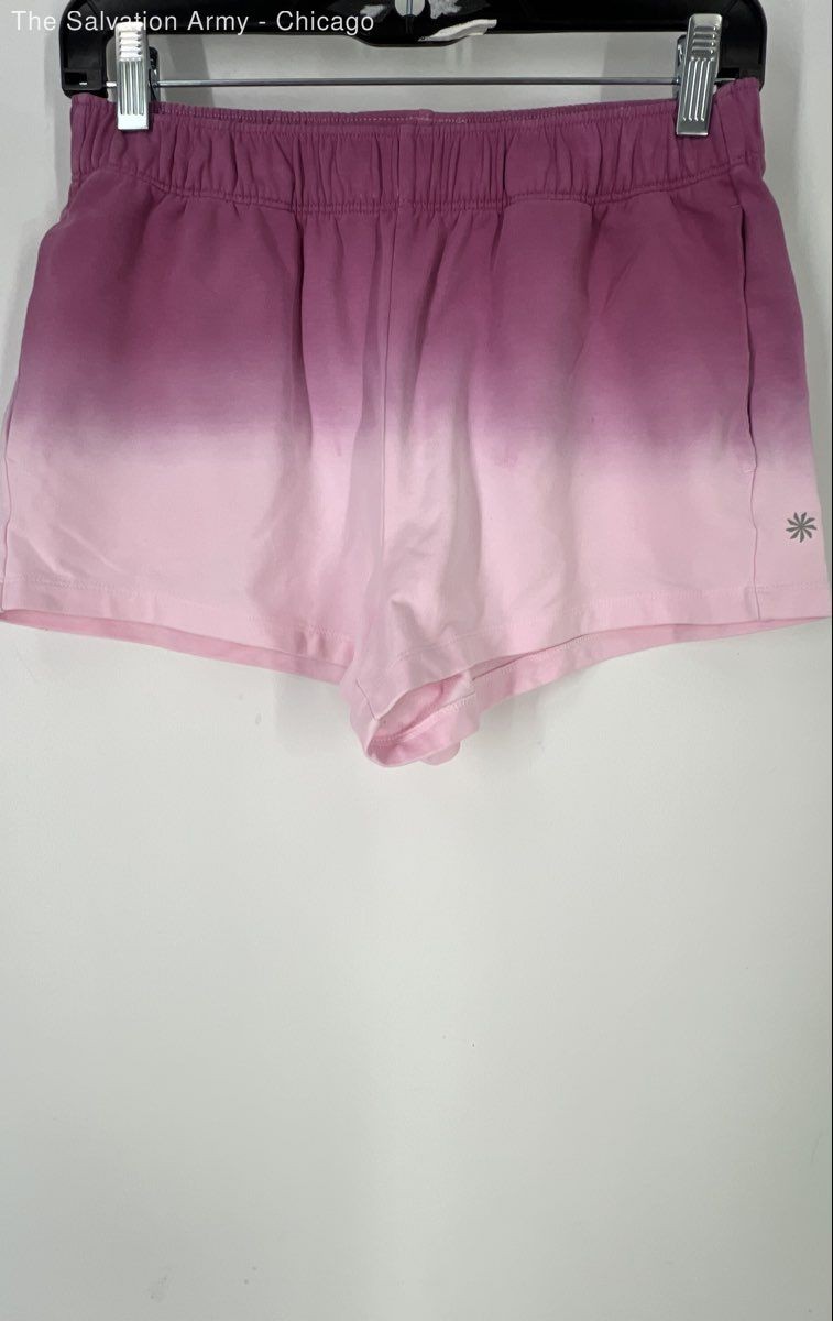 Athleta Girls Womens Pink Purple Ombre Stretch Athletic Shorts Size XL Lot Of 2