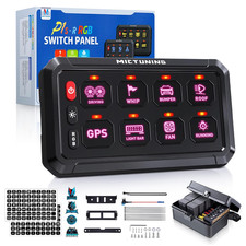 MICTUNING RGB 8 Gang Switch Panel On-Off LED ...