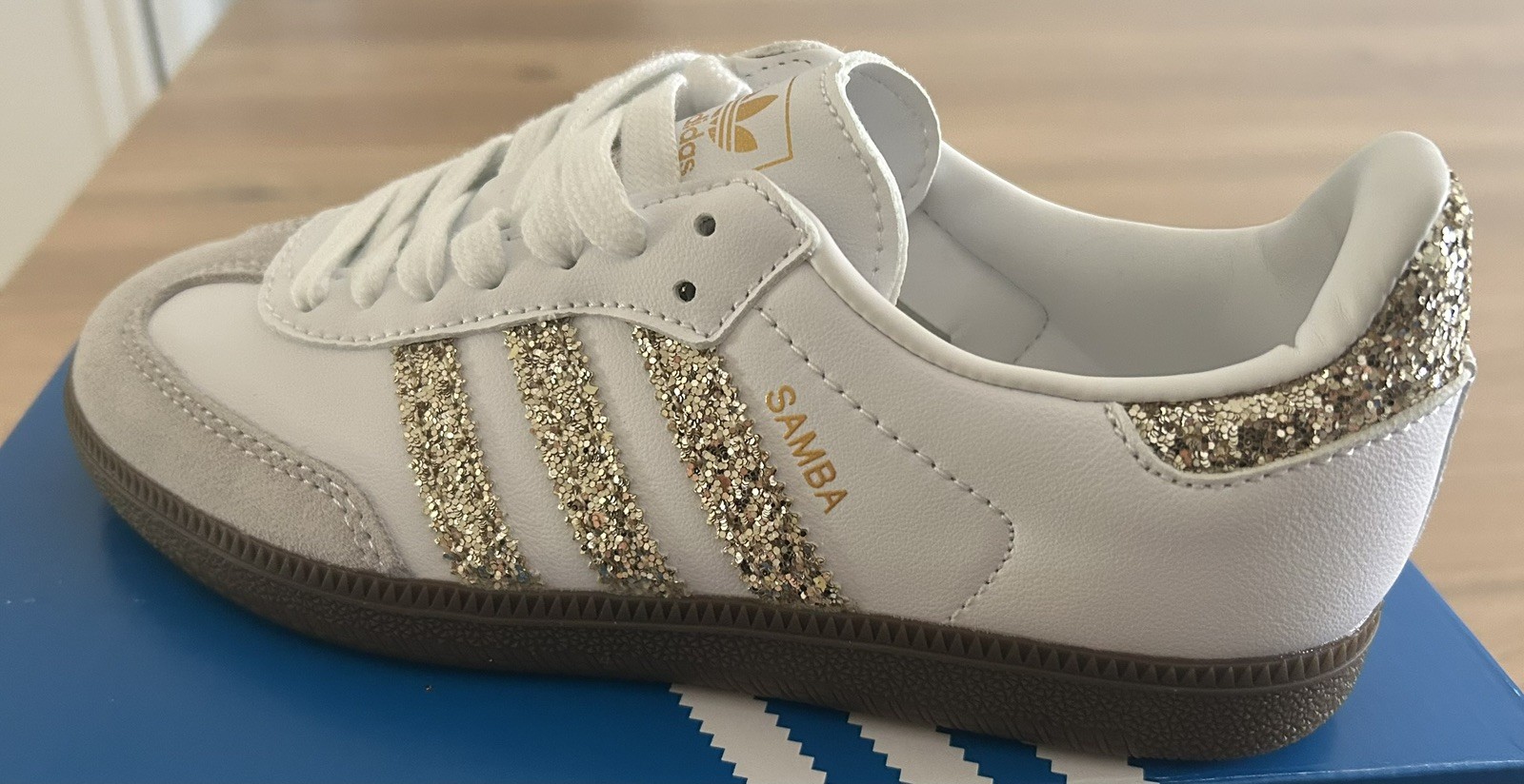 Adidas Samba Paillettes Doré  2