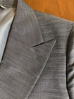 2025 LINEAGE Blue Gray Full Suit 40S Slim Peaked Lapel — photo 5